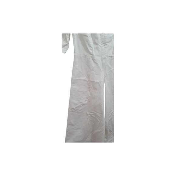 MEG ROUND POCKET JUMPSUIT WHITE Size S - Picture 7 of 14